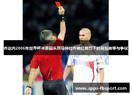 齐达内2006年世界杯决赛因头顶马特拉齐被红牌罚下的背后故事与争议